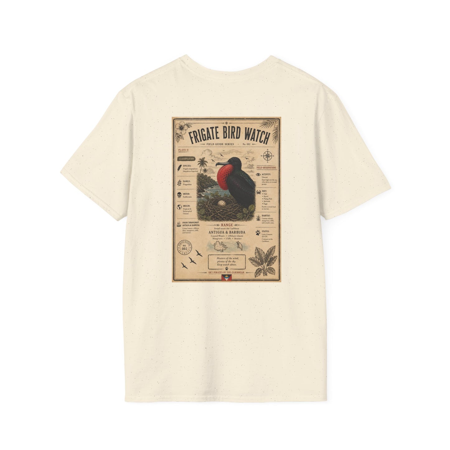 Magnificent Frigatebird Field Guide Shirt | Antigua & Barbuda Wildlife Souvenir
