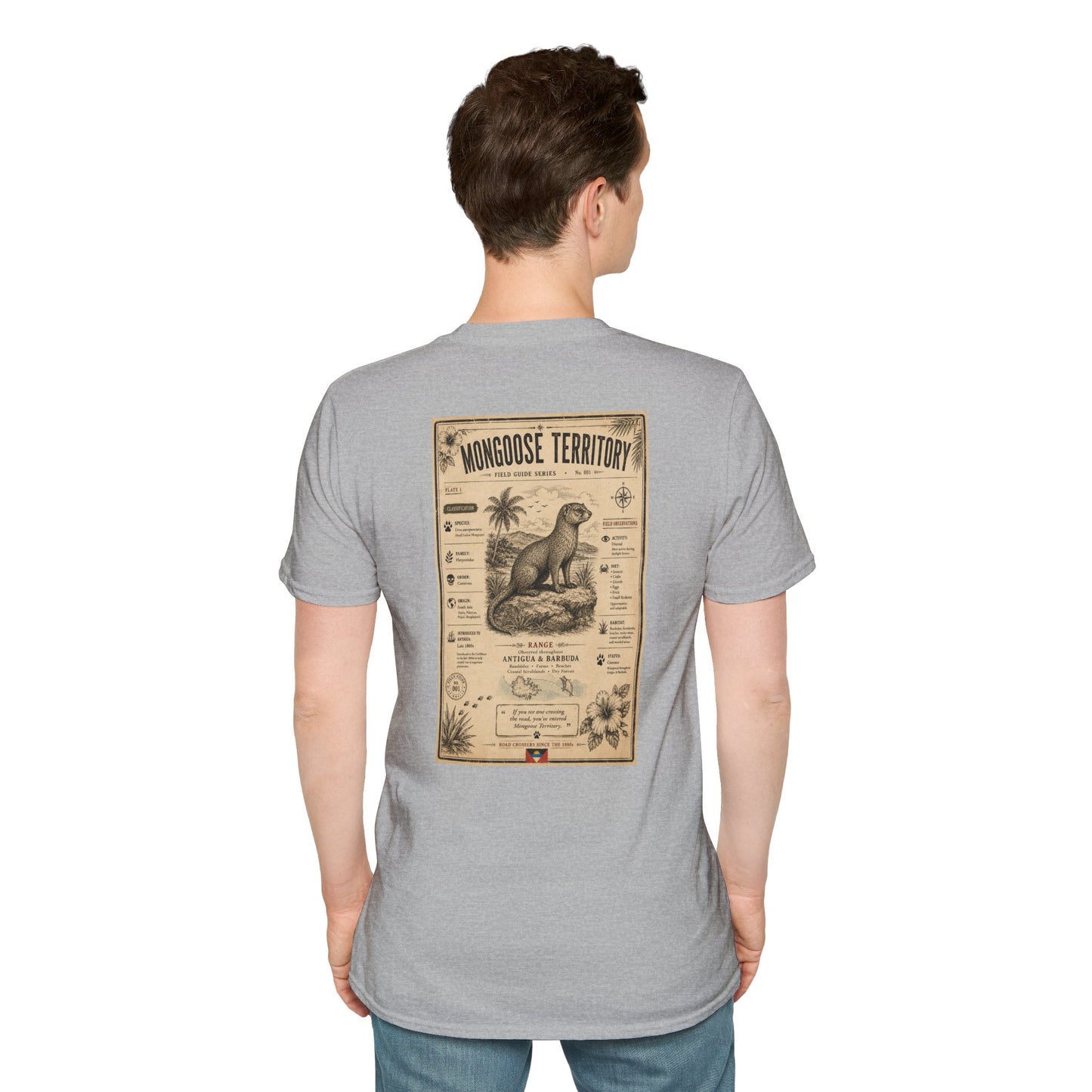 Mongoose Territory Field Guide Shirt | Antigua & Barbuda Wildlife Souvenir