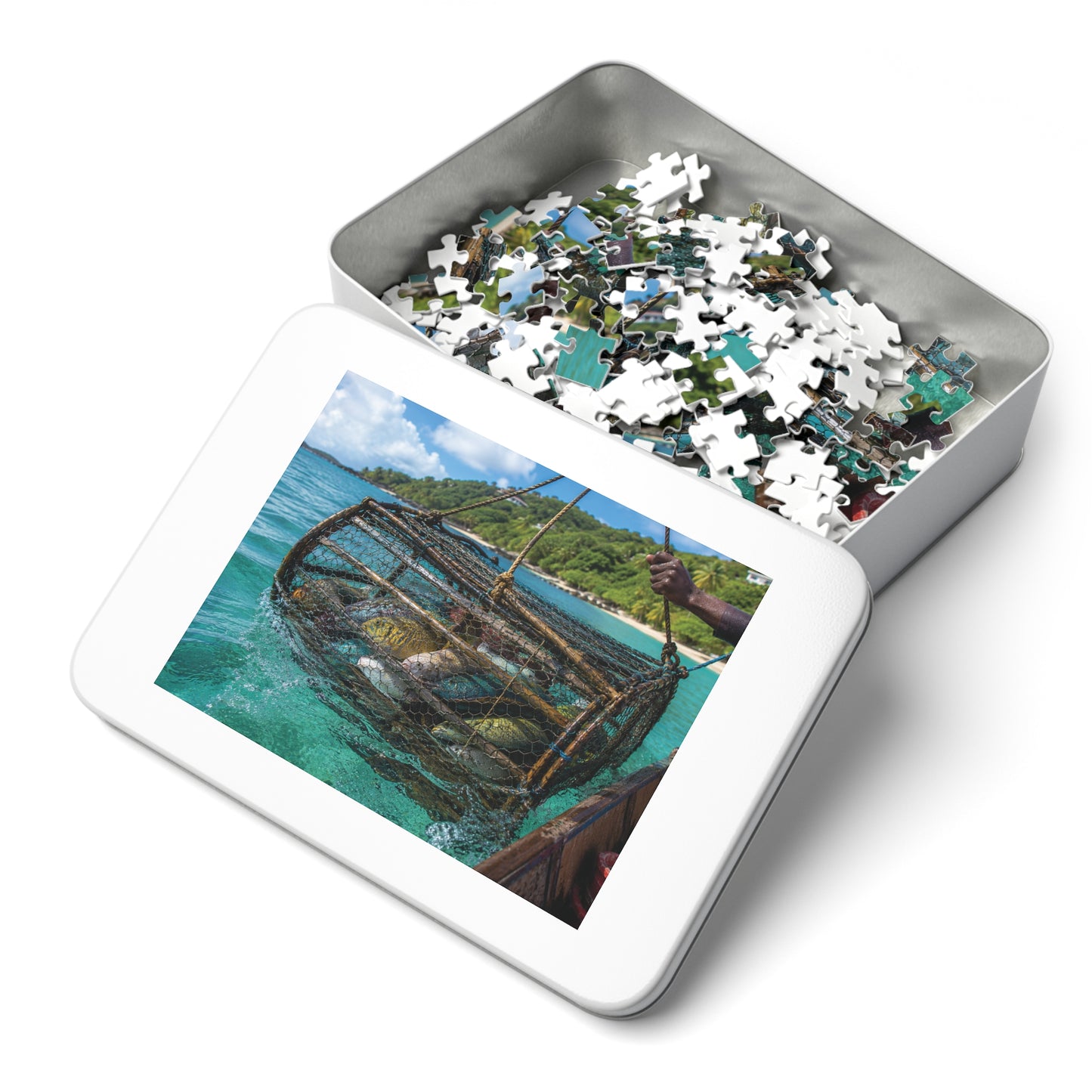 Morning Catch Tin Puzzle