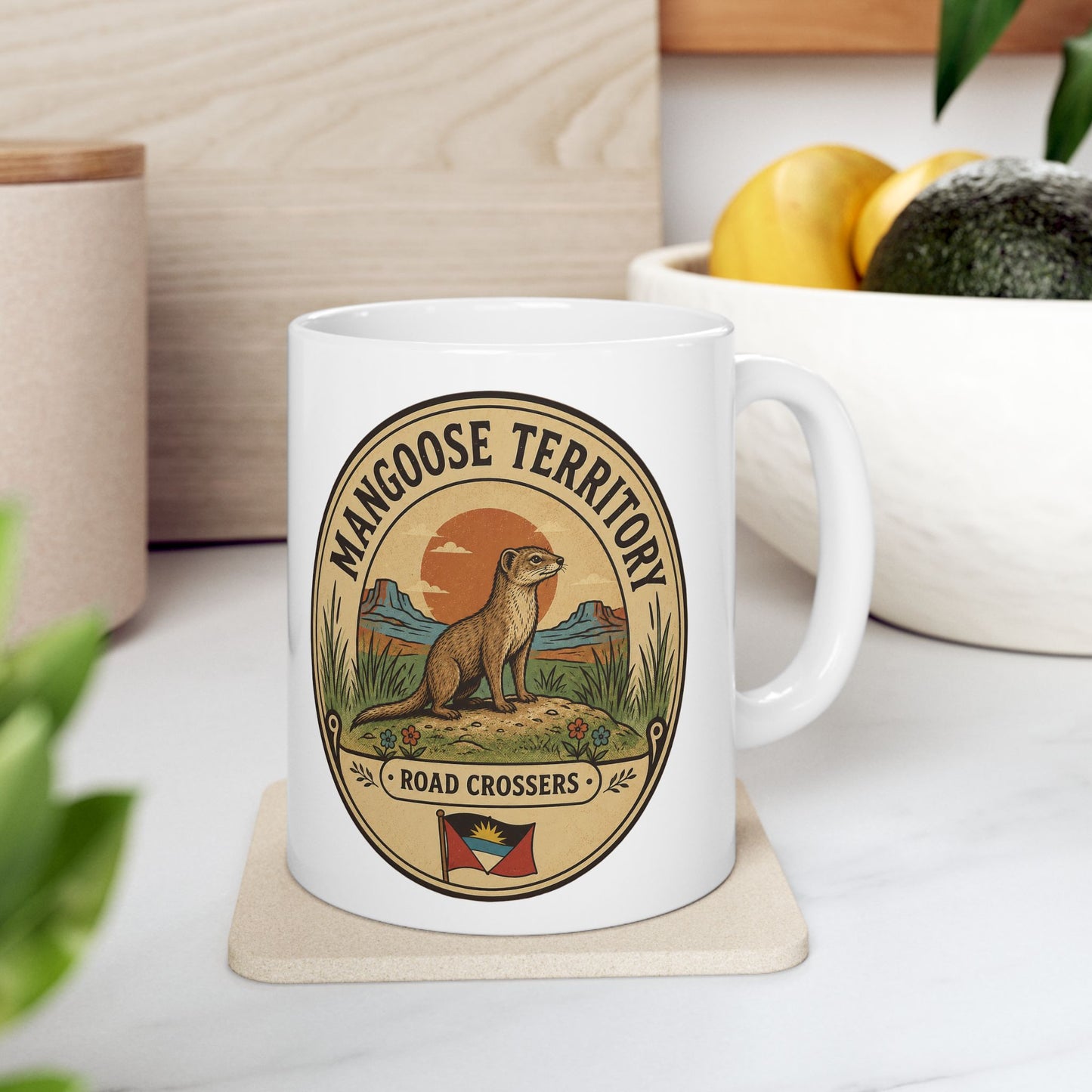Mongoose Territory Coffee Mug | Antigua & Barbuda Wildlife Collection