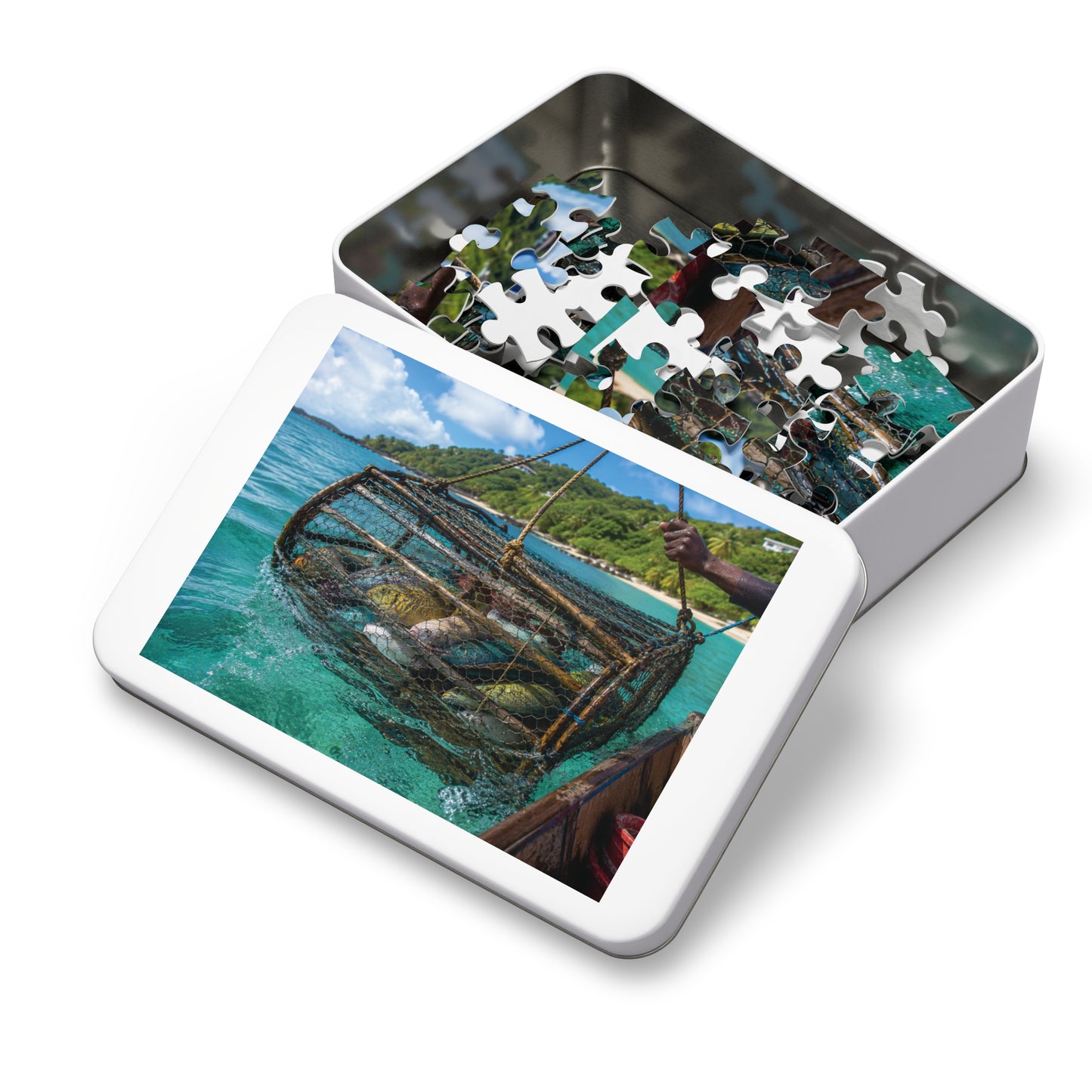 Morning Catch Tin Puzzle