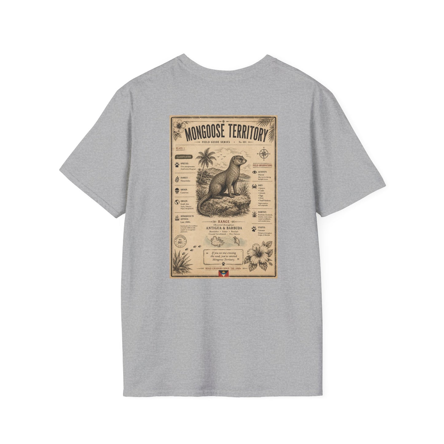 Mongoose Territory Field Guide Shirt | Antigua & Barbuda Wildlife Souvenir