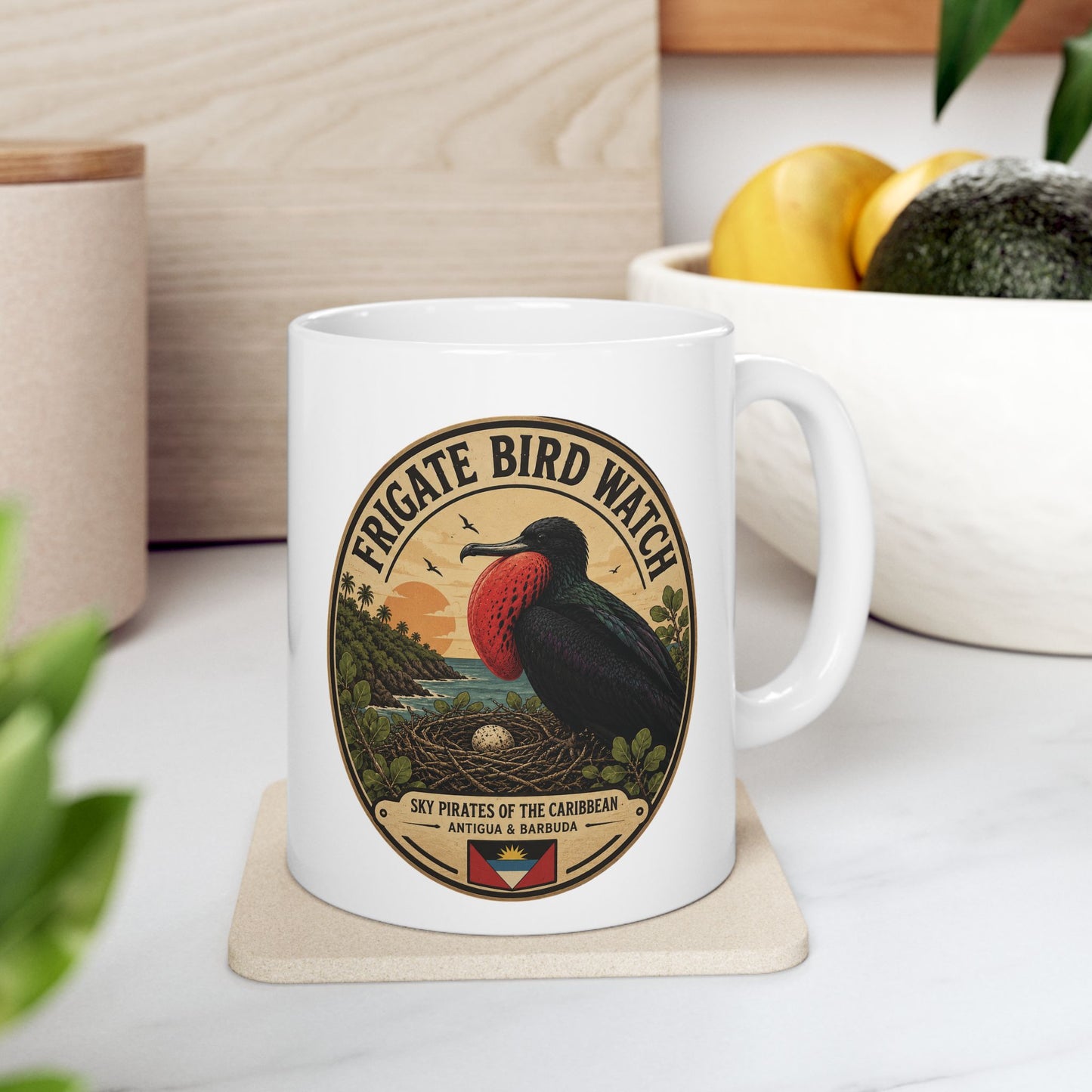 Frigate Bird Watch Mug | Antigua & Barbuda Wildlife Collection