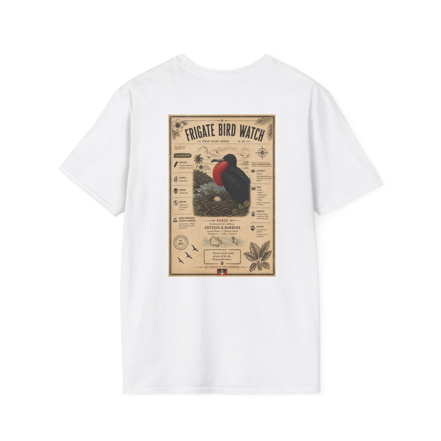 Magnificent Frigatebird Field Guide Shirt | Antigua & Barbuda Wildlife Souvenir